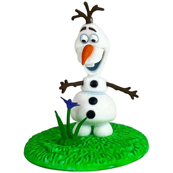 Walt Disney Hallmark Ornament Olaf In Summer Frozen Movie Snowman 2015 New - Picture 2 of 11